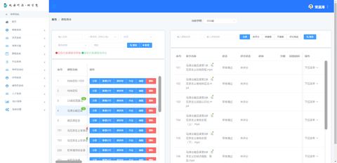 观海听涛在线教育课程管理后台——风之页网络科技项目案例